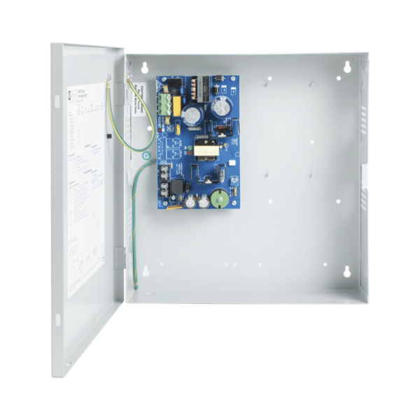 12 o 24 Vcc @ 6 Amp. / fuente de alimentación / 1 salida / capacidad de baterías de respaldo / requieren baterías
