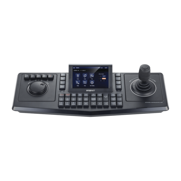 Controlador de domos PTZ y Camaras IP Wisenet, con pantalla LCD touch screen de 5"