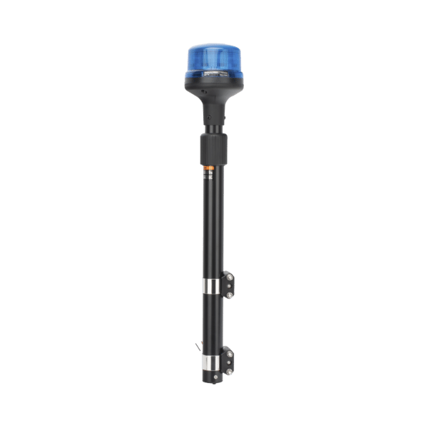 Luz Telescópica para Motocicletas, 8 LED, Azul, SAE Clase I