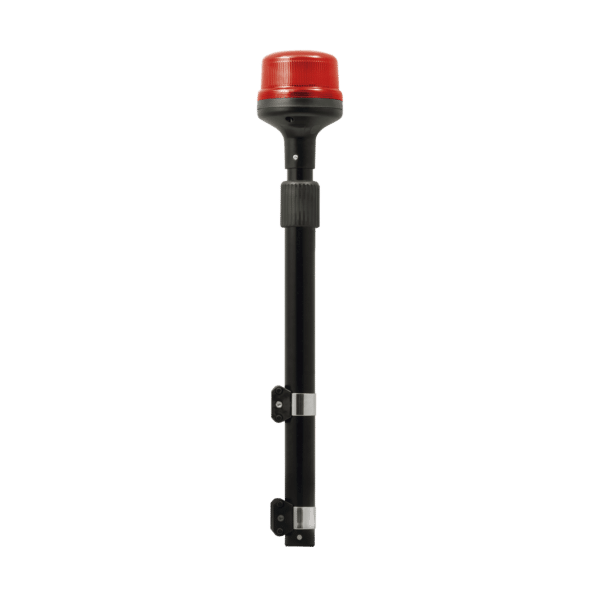 Luz Telescópica para Motocicletas, 8 LED, Roja, SAE Clase I