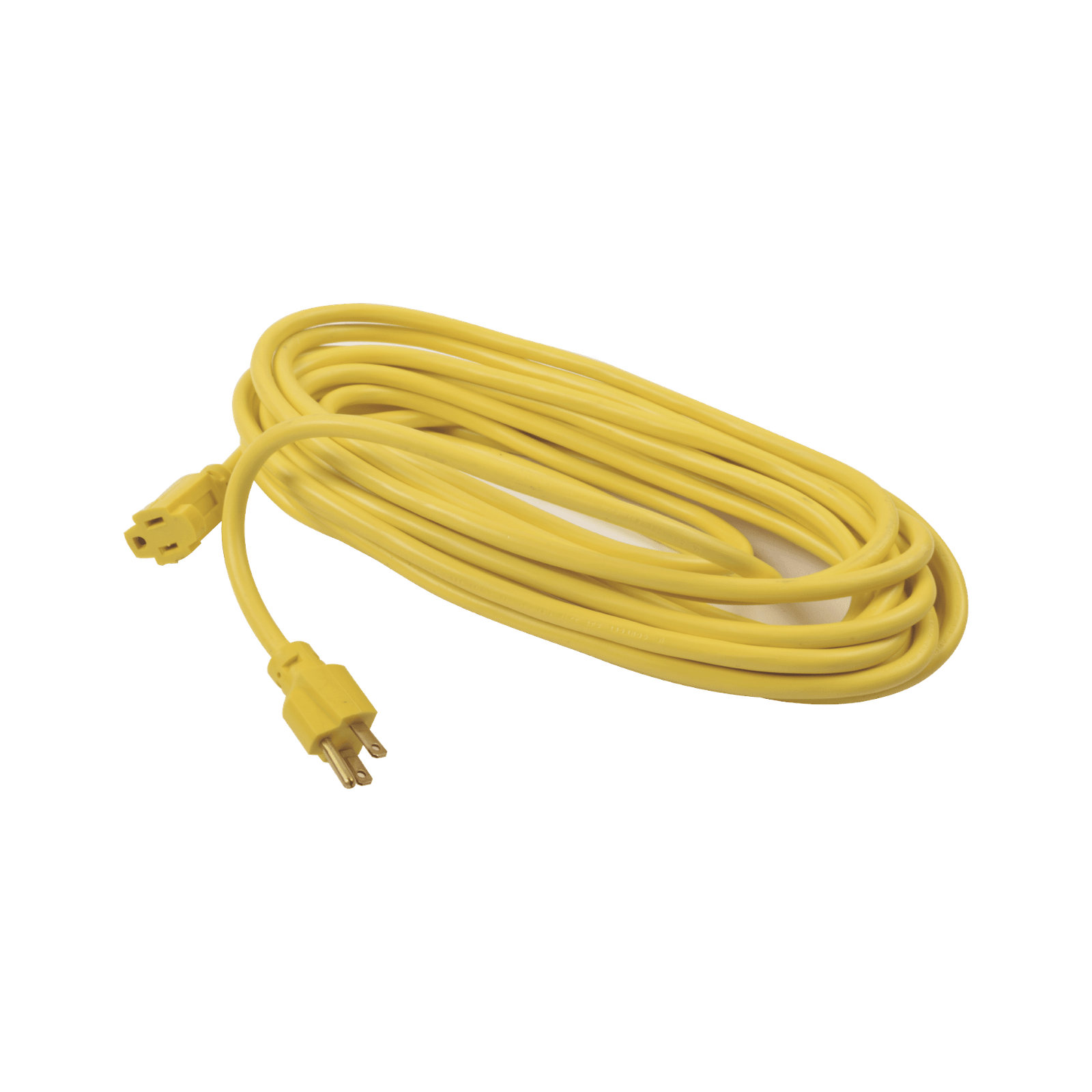 Extensión eléctrica de uso rudo aterrizada 10 metros / 127 V CA 10 A Máximo / Color Amarillo.