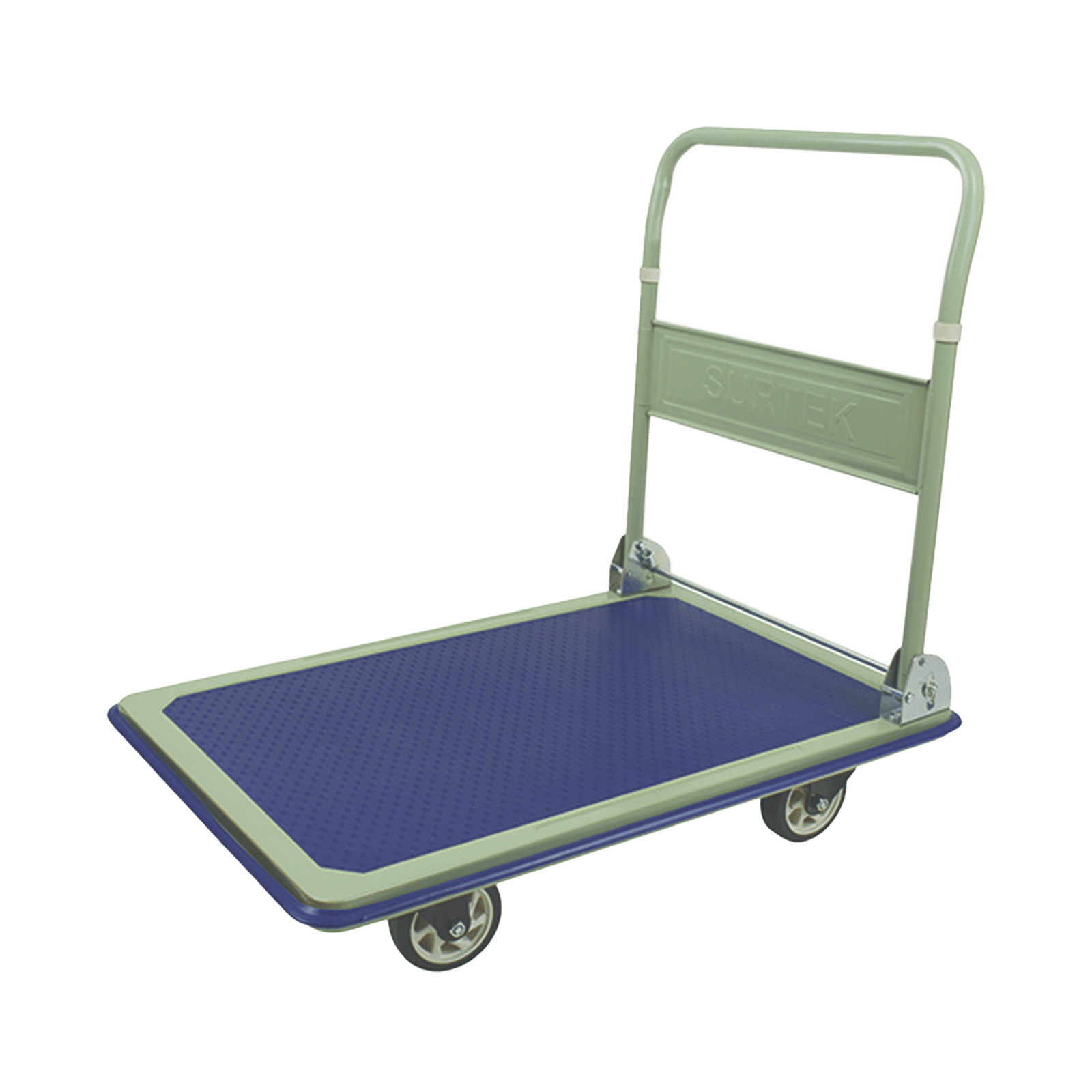 Carro Plataforma con capacidad 300 Kg / Base metálica resistente con protección plástic / 4 Ruedas TPR duraderas."