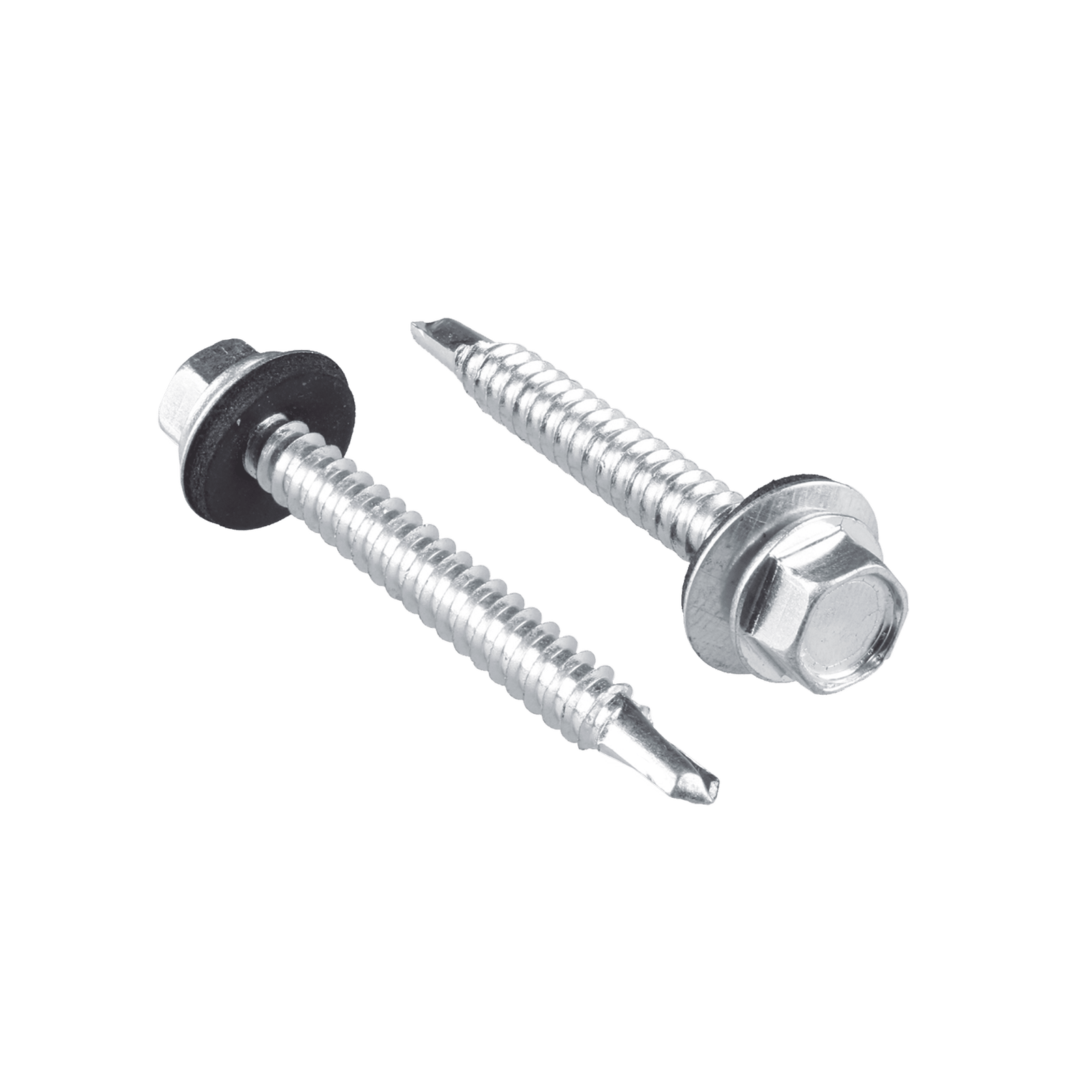 Tornillo - Pija cabeza hexagonal con rondana y punta de broca #14 x 1-1/4", 50 piezas.