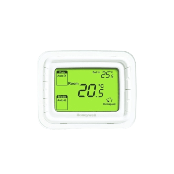 Termostato No Programable, Horizontal 2 o 4 TUBOS, 120 VAC, Pantalla Verde