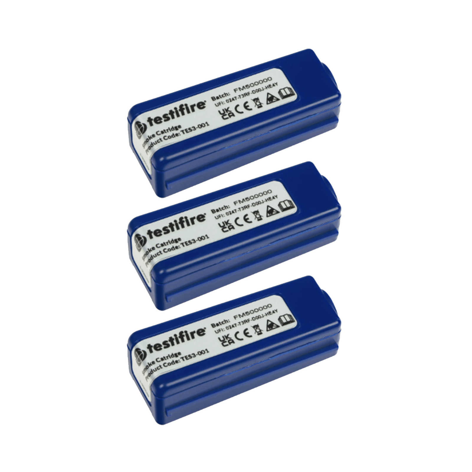 Tres Cartuchos D/Humo Sintético P/Probador Electrónico Testifire XTR2