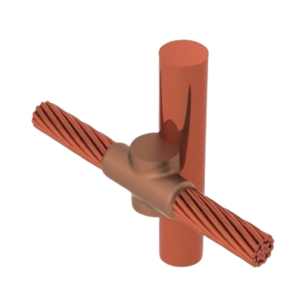 Molde para soldadura exotermica, costado de de varilla 5/8 in. a Cable de Paso 4 AWG