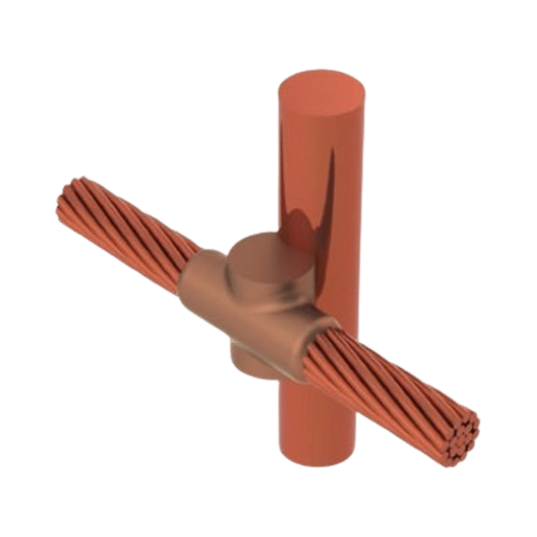 Molde para soldadura exotermica, costado de de varilla 5/8 in. a Cable de Paso 4/0 AWG