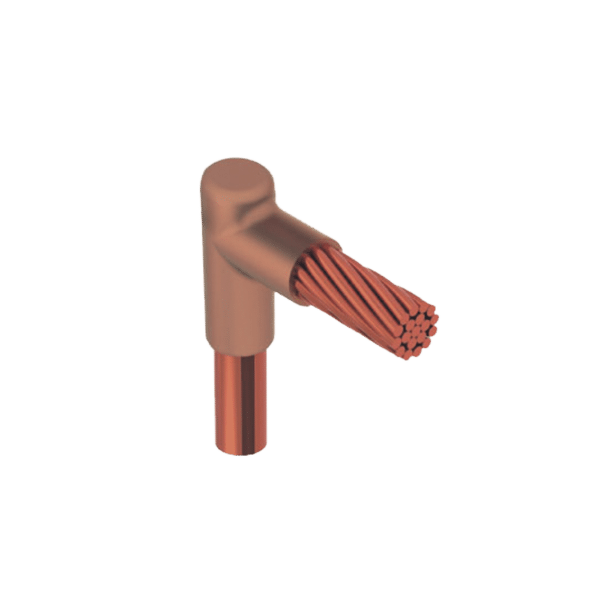 Molde para Soldadura Exotermica Tipo L, tope varilla 5/8 In a Cable 2/0 Awg
