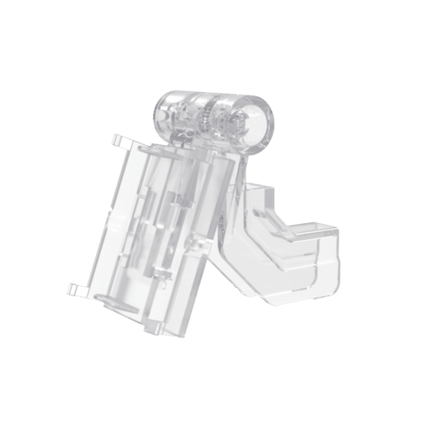 Gancho en T con Placa Trasera Adaptadora para Etiqueta de Tinta Electrónica / AccessPRO / Diametro 5-9 mm / Compatible con 2.13" - 2.66" - 2.9"