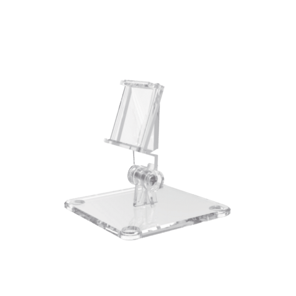 Soporte en T para Etiqueta de Tinta Electrónica / AccessPRO / Rotación de 50 Grados / Escritorio / Compatible con 2.13" - 2.66" - 2.9" - 4.2"