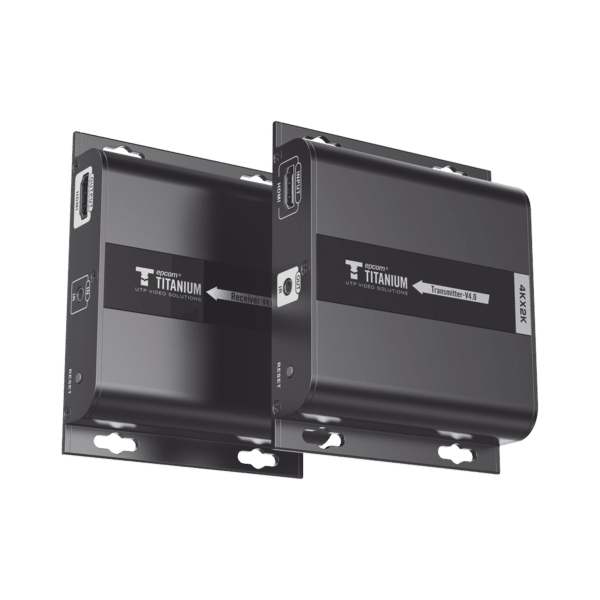Kit Extensor HDMI para distancias de 120 metros / Resolución 4K @ 30Hz / Cat 6 / Soporta conexión Uno a Uno y Uno a Muchos / Soporta hasta 253 Rx / Baja Latencia / Uso 24/7 / Soporta HDbitT / Compatible con Switch Gigabit