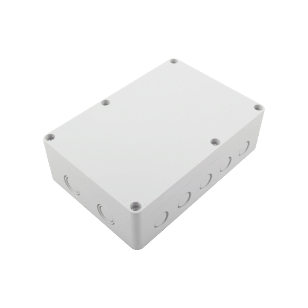 Gabinete Plástico para Exterior (IP65) de 180 x 125 x 57 mm Cierre por Tornillos.