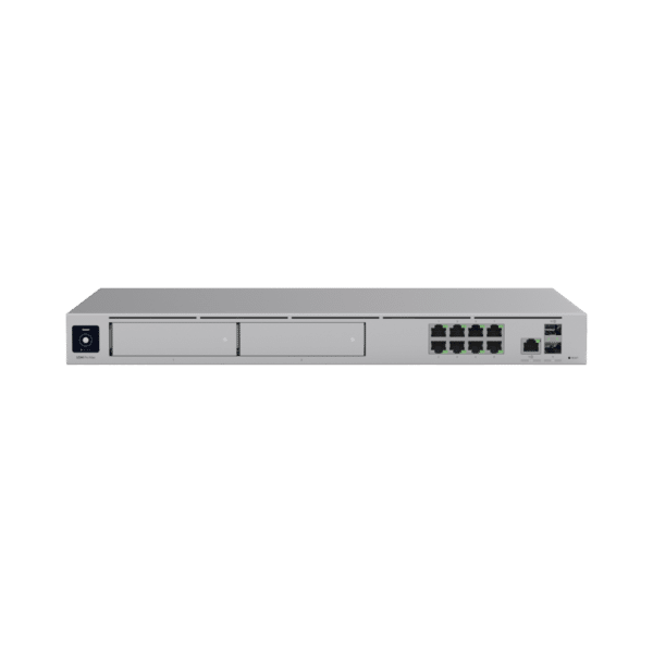 UniFi Cloud Gateway: Dream Machine PRO MAX. Administra hasta 150 dispositivos UniFi y 2000 clientes/todas las aplicaciones UniFi/5 Gbps de ruteo con IDS/IPS, 2 bahías 3.5", 128 GB SSD internos, Fail Over, balanceo de cargas, VPN/SD-WAN