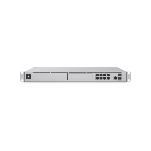 UniFi OS Console: Dream Machine Special Edition, 8 puertos LAN RJ45 con POE, 1 LAN SFP+, 1 WAN 2.5G RJ45  y 1 WAN SFP+, 128 GB de memoria interna. Todas las aplicaciones UniFi integradas