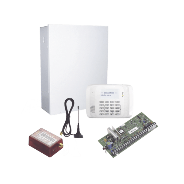 KIT de Panel de Alarma Hibrido/Teclado 6162RF Y Comunicador MN01LTEM - 2 años de servicio incluidos