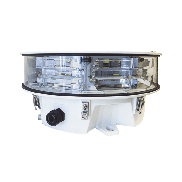 Lámpara de Obstrucción LED Blanca de media intensidad. Tipo L-865  acorde con FAA AC-70/7460-1L, ( 24 Vcc).