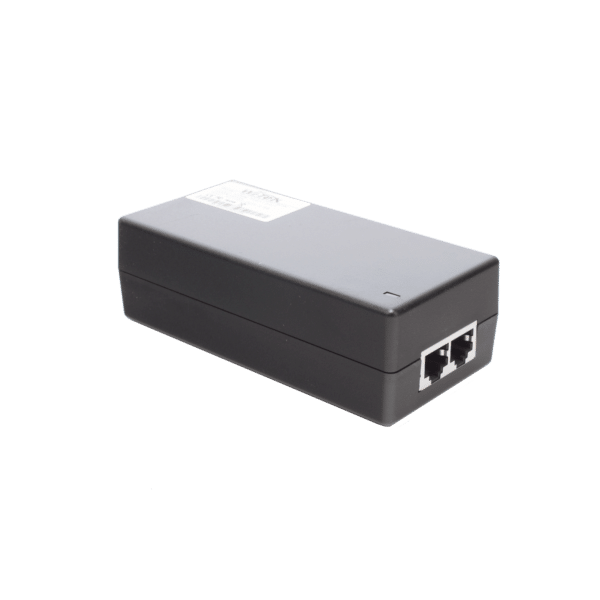 Inyector Hi-PoE 60 W Gigabit / Alimenta Equipos PoE 802.3 af Hasta 15W - PoE at Hasta 30W - PoE bt Hasta 60W / Instalación Para Interior / Alcance de Hasta 100 metros / Plug and Play / No se Necesita Configurar