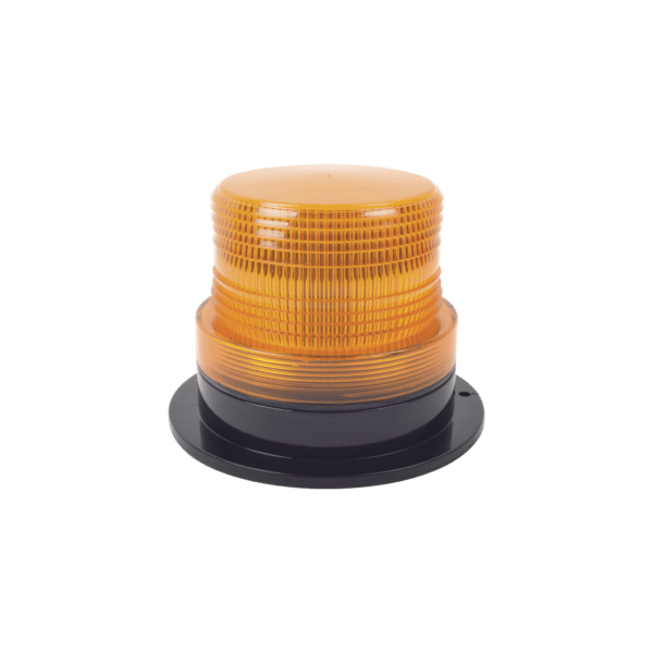 Burbuja brillante  de Larga Vida Útil con 8 LEDs, color ámbar, domo ámbar, 12Vcd