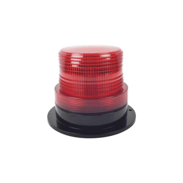 Burbuja Brillante de Larga Vida Útil, con 8 LEDs Color Rojo, Domo Rojo, 12Vcd