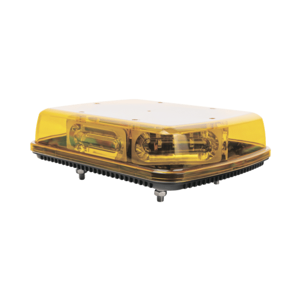 Mini Barra  con 18 Poderosos LEDs, Color Ámbar Con Montaje Fijo de Tornillos