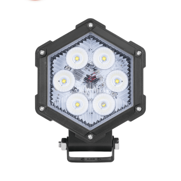 Luz de Trabajo Ultra brillante, 6 Led, 2200 Lumenes, 30 watts, 12-24 Vcc