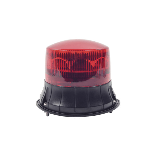 Burbuja LED giratoria color rojo, 9 LEDs, montaje permanente