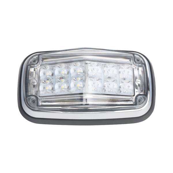 Luz de advertencia 8 X 4", Color Rojo / Claro, IP67, SAE, Ideal para Ambulancias