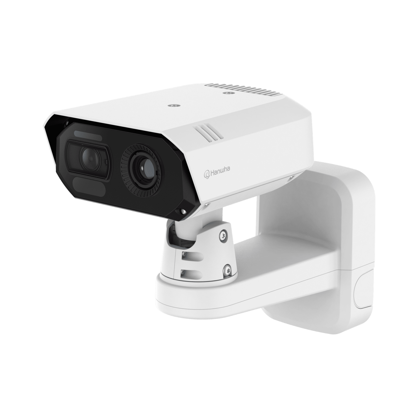 Cámara IP Bullet Termica Bi-Spectral / Lente Visible 8MP / Vision Térmica 640x480p Lente 9.1mm@8FPS / H.265 & WiseStream / IP67 / NEMA4X / Termografia para uso industrial -20°C a 130°C