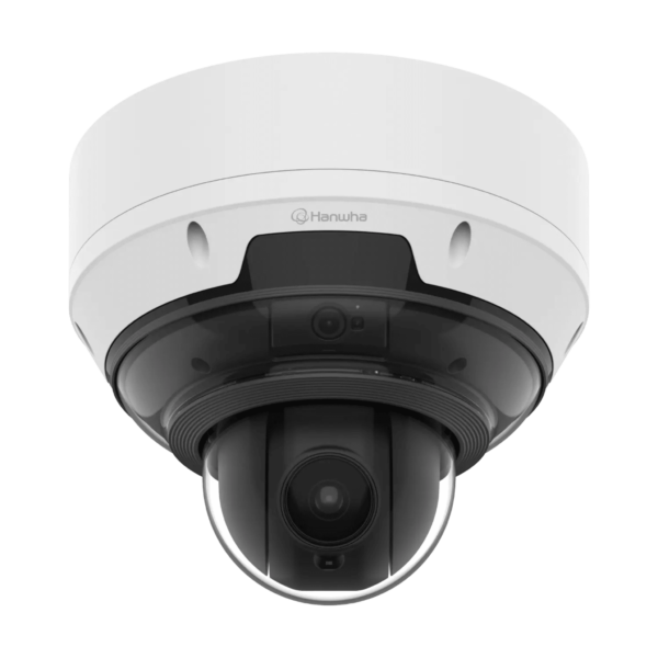 Camara AI 5MP 3CH Fija + 4MP 18x PTZ / Detección de Objetos (Persona/Vehículo/Matrícula) / IVA / IR 15 mts / Auto Calibración / Secure Element FIPS 140-3 Level3 / IP66 / PoE++