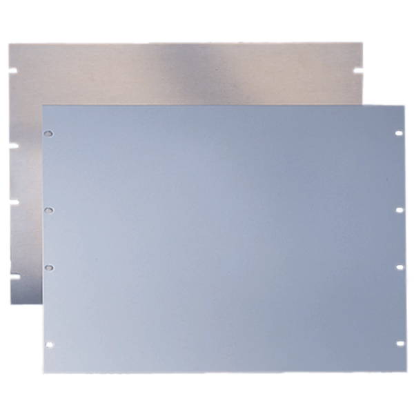 Tapa Ciega Para Rack Estándar de 19in, Plano, de Acero, 2 UR, Color Gris
