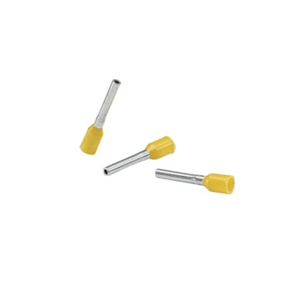 Ferrúl de cobre DIN Gris para Cable 18 AWG. Paquete de 500 Piezas