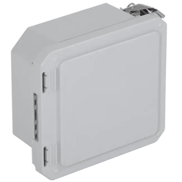 Caja Impermeable De Fibra De Vidrio, 6.77" (17.19cm) Alto x 6.77" (17.19cm) Ancho x 4.06" (10.31cm), Sin Ventanilla, Listado UL/cUL, Hecho En EE.UU, Serie EnviroArmour®