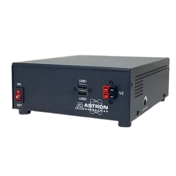 Fuente de Alimentación Conmutada, Salida Pico de 25A a 13.8Vdc, Polos de Alimentación del Panel Frontal, 2 Puertos USB: 5,2 V,