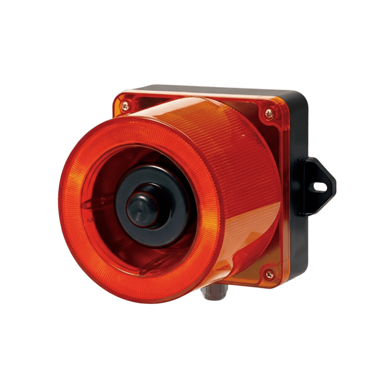 Combinacion de baliza LED color Rojo y sirena electrónica de 31 tonos resistente a la intemperie de volumen máx. 123 dB a 110-220 VCA