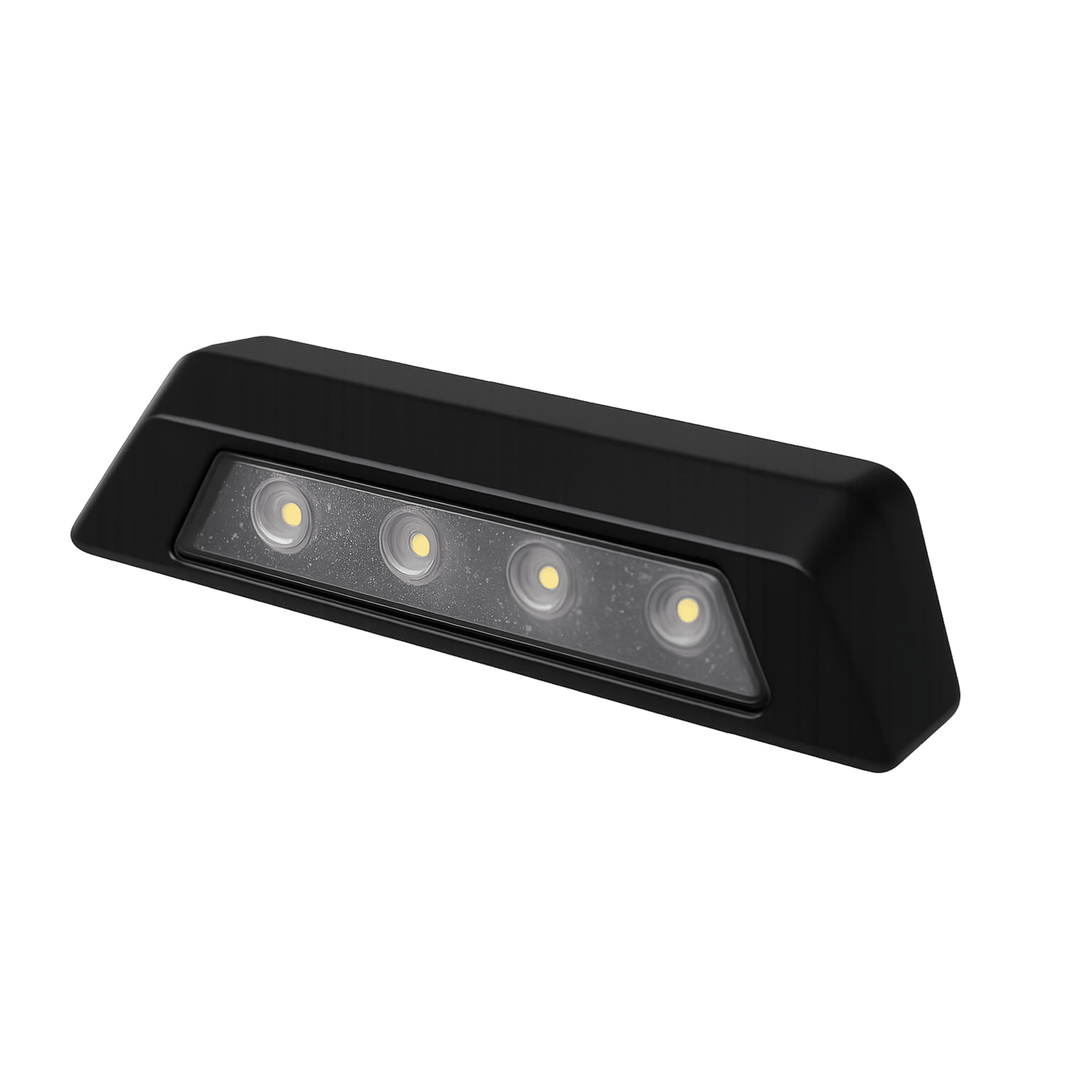 Luz de Escena, 4 led, Bisel Blanco, 12–24vcd, Led Blanco y Lente Transparente