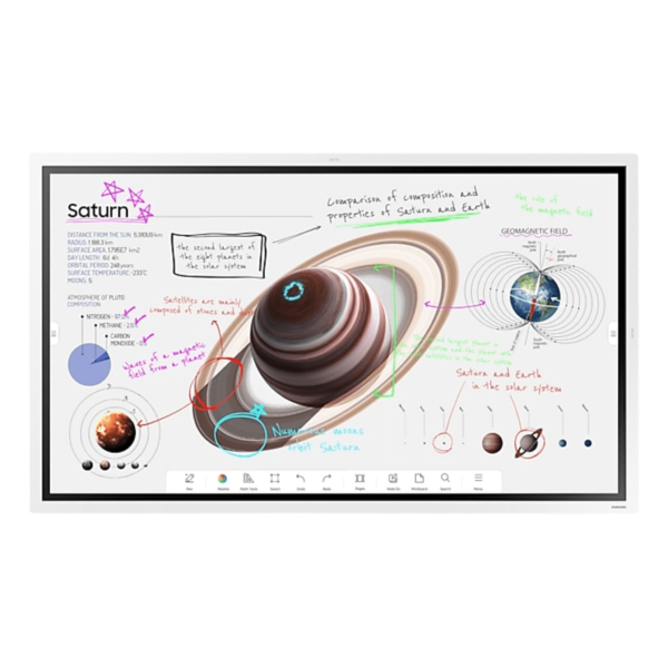 Pantalla Interactiva Touch 55" con Lápiz Táctil / Conectividad WIFI / USB / RJ45 / HDMI / Salida Touch / Sistema operativo Tizen / compatible con montajes VESA 400 x 400