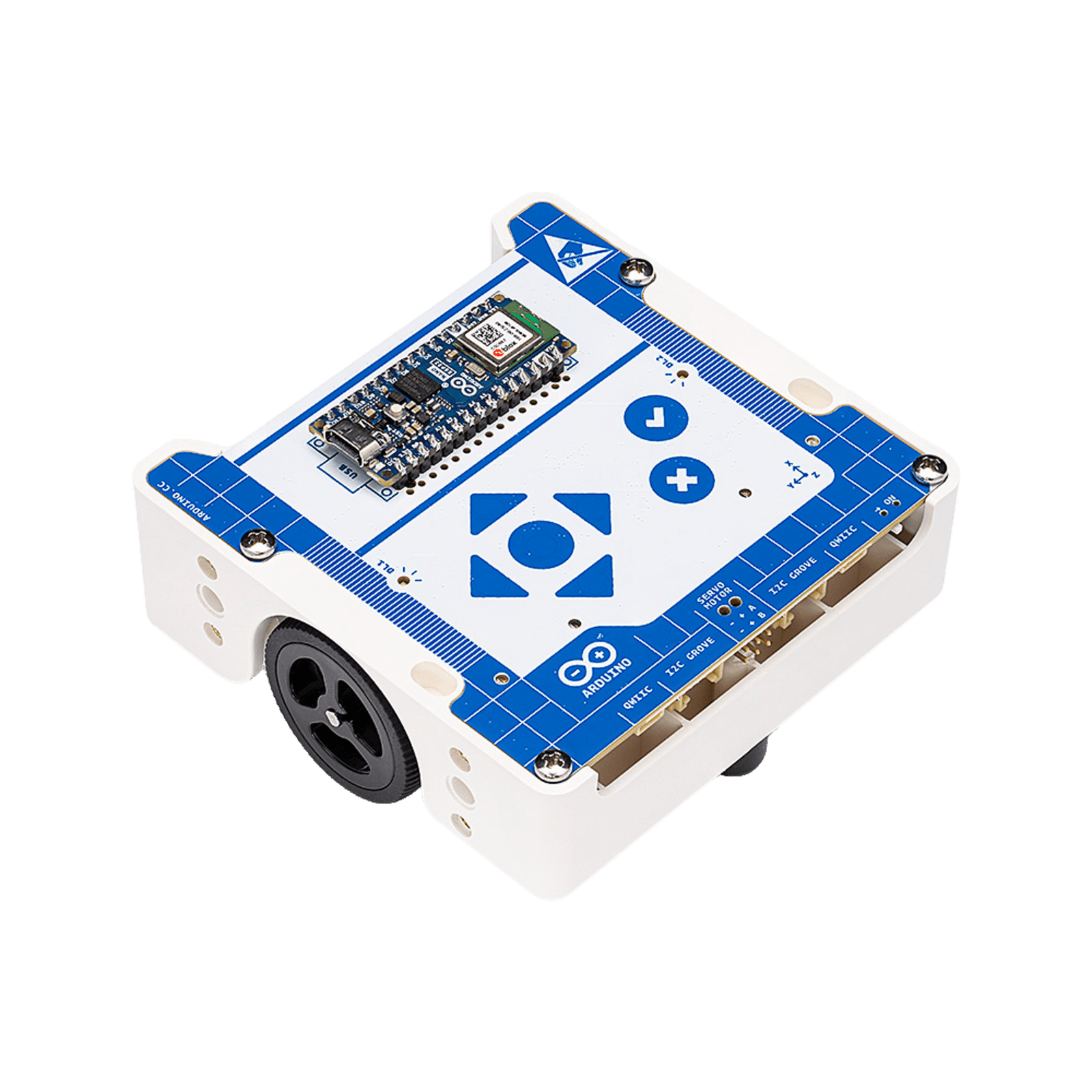 Robot Educativo Arduino Alvik / STM32 Arm Cortex-M4 / Nano ESP32 / Conectividad Wi-Fi y Bluetooth LE / Programación en MicroPython y Arduino / Expansibilidad con Lego Technic y Sensores Adicionales