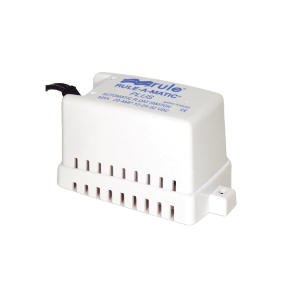 Switch rápido para control de bombas de achique con cubierta para protección de residuos.