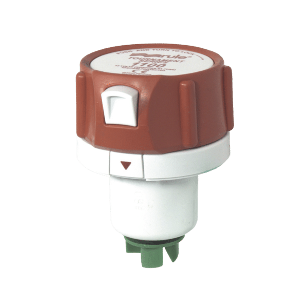 Bomba sumergible para carnada de 1100 galones por hora, a 12 Volts de corriente directa.