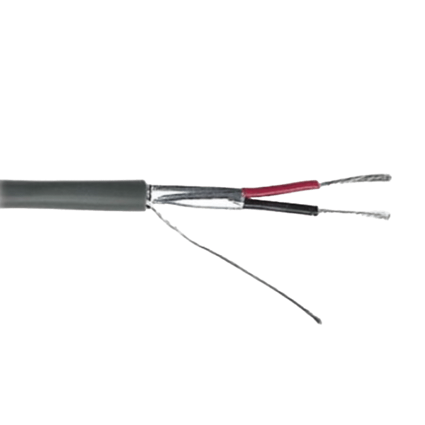 Cable Calibre 22 / 2 Conductores / Blindado / 305 Metros / Riser / UL / Color Gris / Hecho en México