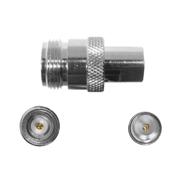 Adaptador en linea de conector N Hembra a FME Macho.