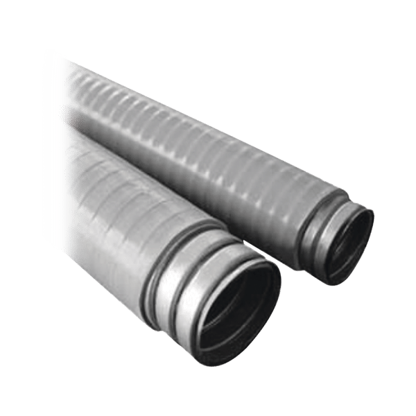 Tubo Flexible tipo Liquidtight de 2" (50 mm). Acero + Forro PVC. Rollo de 30 Metros.