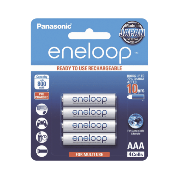 Batería Recargable AAA 1.2V ENELOOP / Ni-HM / Paquete de 4 Baterías