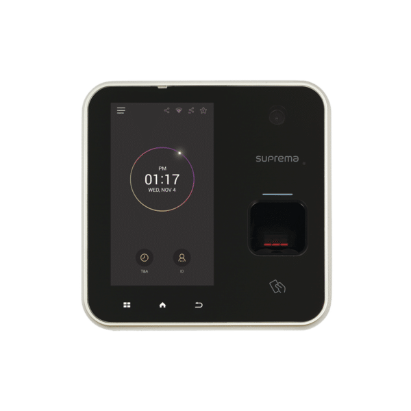 BioStation A2, Lector de Huella con Teclado Touch, Pantalla LCD 5", WiFi, PoE y Lector 125kHz EM