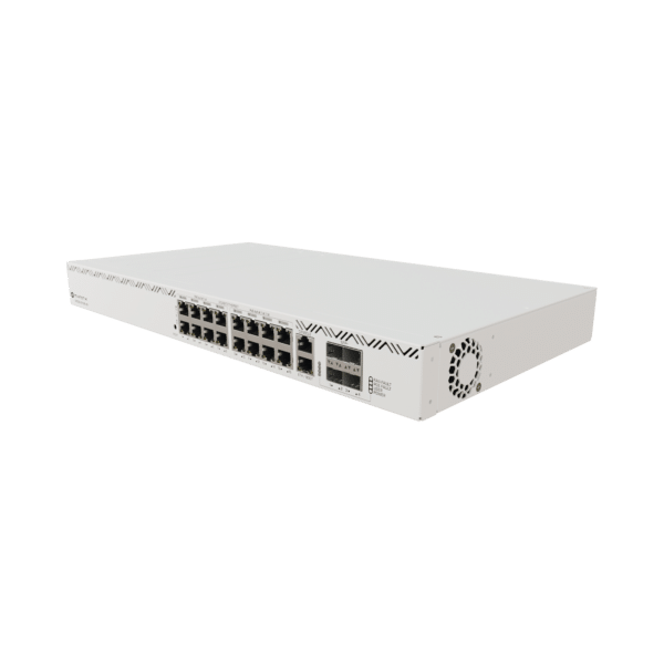 Cloud Router Switch 16 puertos, 8 PoE+ y 8 PoE++, Fuentes redundantes Hot-Swap