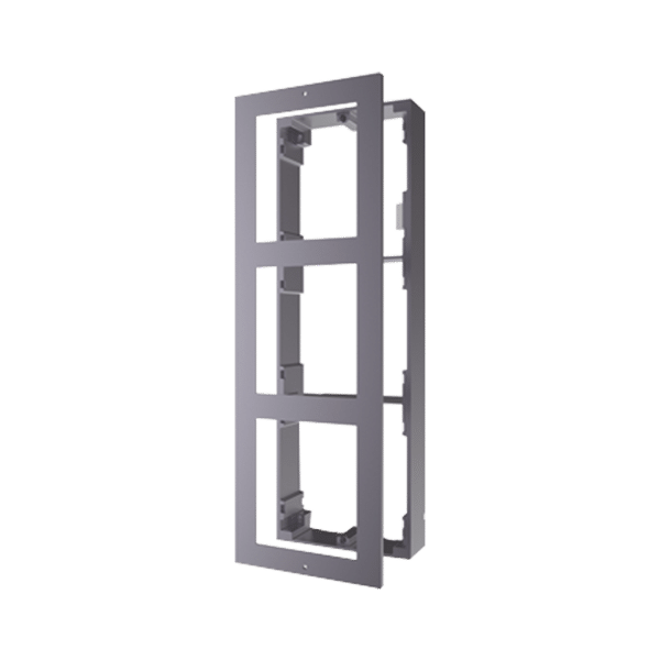 Base de 3 Espacios para Videoportero IP Hikvision / Instalación en SUPERFICIE