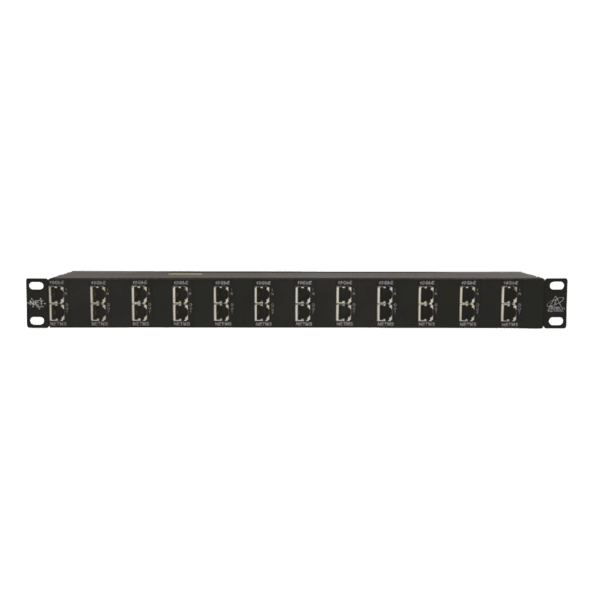 Protector de puertos IP de 12 Canales para uso en CAT5e, CAT6 y CAT6A.