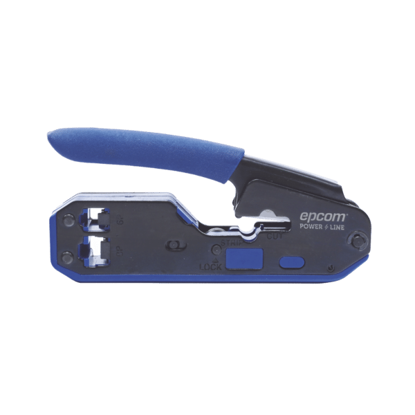 Pinza SLIM para Corte y Terminado de Plugs RJ45/RJ11, Acero al Carbón y Mango Ergonómico.