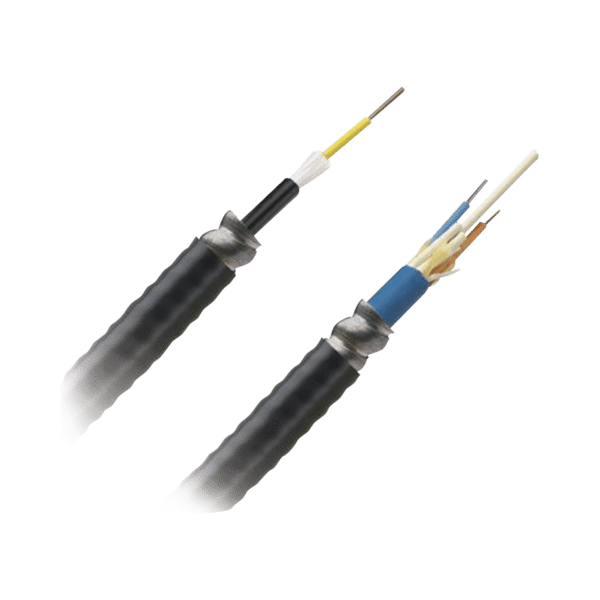 Cable de Fibra Óptica de 12 hilos, Multimodo OM4 50/125 Optimizada, Interior/Exterior, Armada, Loose Tube 250um, OFCR (Riser), Precio Por Metro