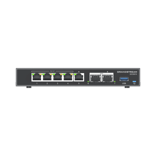 4 en 1: Firewall Nueva Generación, Router, PBX IP, Switch Gigabit de 5 Puertos (4 PoE) y 2 Puertos SFP 2.5 Gigabit